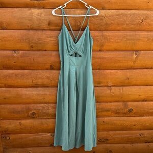 Chic Backless Teal Dress